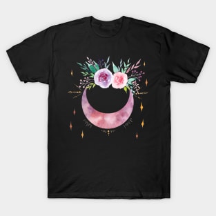 Roses moon watercolor T-Shirt